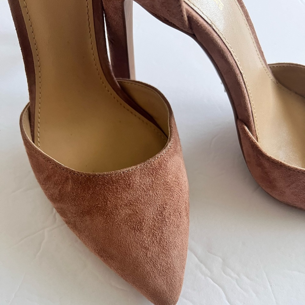 Womens Michael Kors Lisa Pump pink size 5 4" heel - Picture 5 of 7